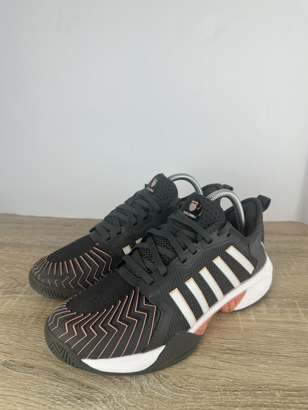 K-Swiss Pickleball Shoes Women’s US 8.5 Black Pink Court Tennis Athletic 97916
